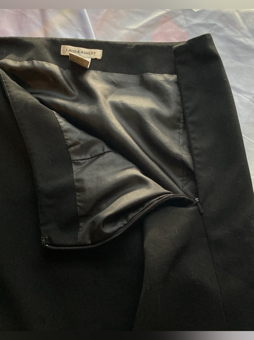 Classic Black A-Line Women's Maxi Skirt by Laura Ashley - Picture 6 of 9